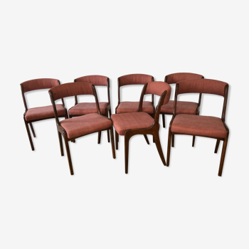 Série 7 chaises vintage