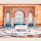 Dibujo. Painting. Arab source. Islamic art. Arab art. Arab architecture. Fuente.