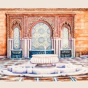 Dibujo. Painting. Arab source. Islamic art. Arab art. Arab architecture. Fuente.