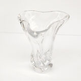Vase en cristal, Art Vannes, France, années 1970