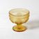 Godinger Amber Honey Pressed Glass Pedestal Bowl – Vintage USA 2000s