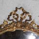 Napoleon III mirror bronze decoration of node and flowers 52 x 95 cm