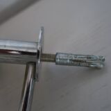 Vintage hook 1960 crystallo smoked crystal and stainless steel italy handworked