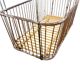 Vintage French Metal Bakery Cart long– Industrial Bread Trolley – Rolling L
