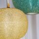 Set of two Sugarball Moon pendant lights by Rotaflex, Belgium, 1970