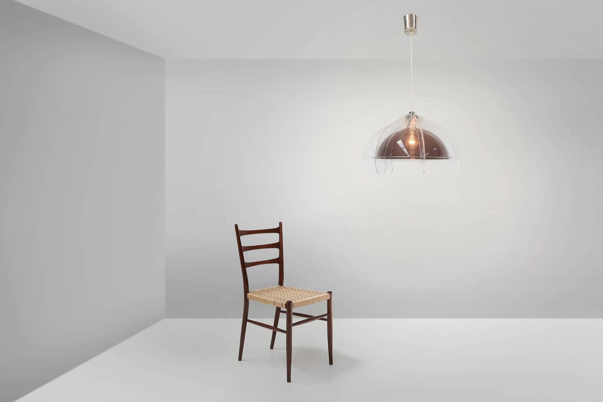 Wire pendant lamp by Paul Secon for Sompex, Germany, 1960s