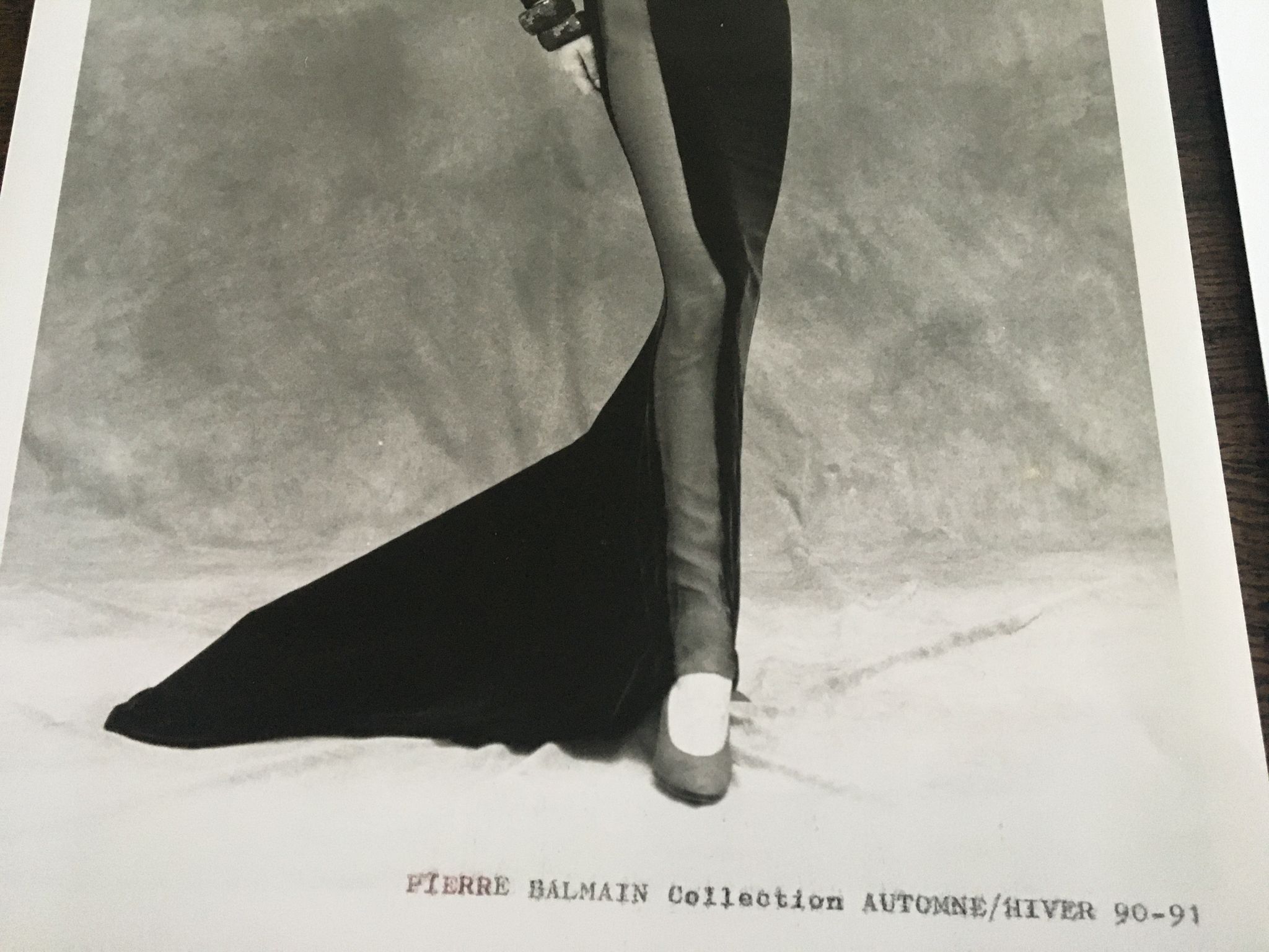 Illustration Pierre Balmain and his press fashion photography