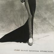 Illustration Pierre Balmain and his press fashion photography