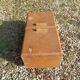 Worker seamstress box in patinated solid wood