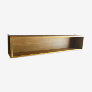Wall box or shelf in light oak veneer - vintage - 1960