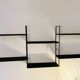 Modular shelves string black metal