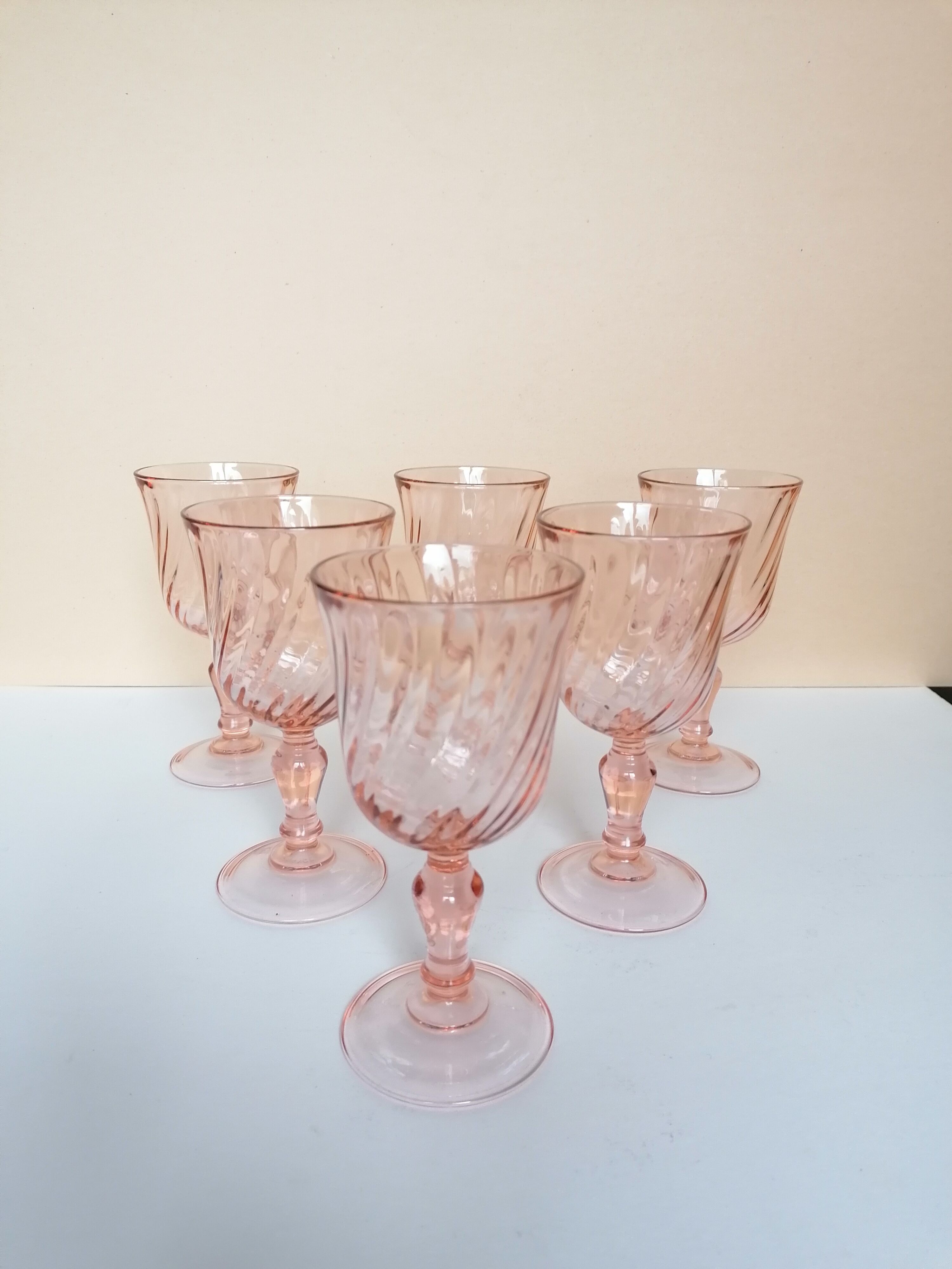 18 rosaline pink foot glasses