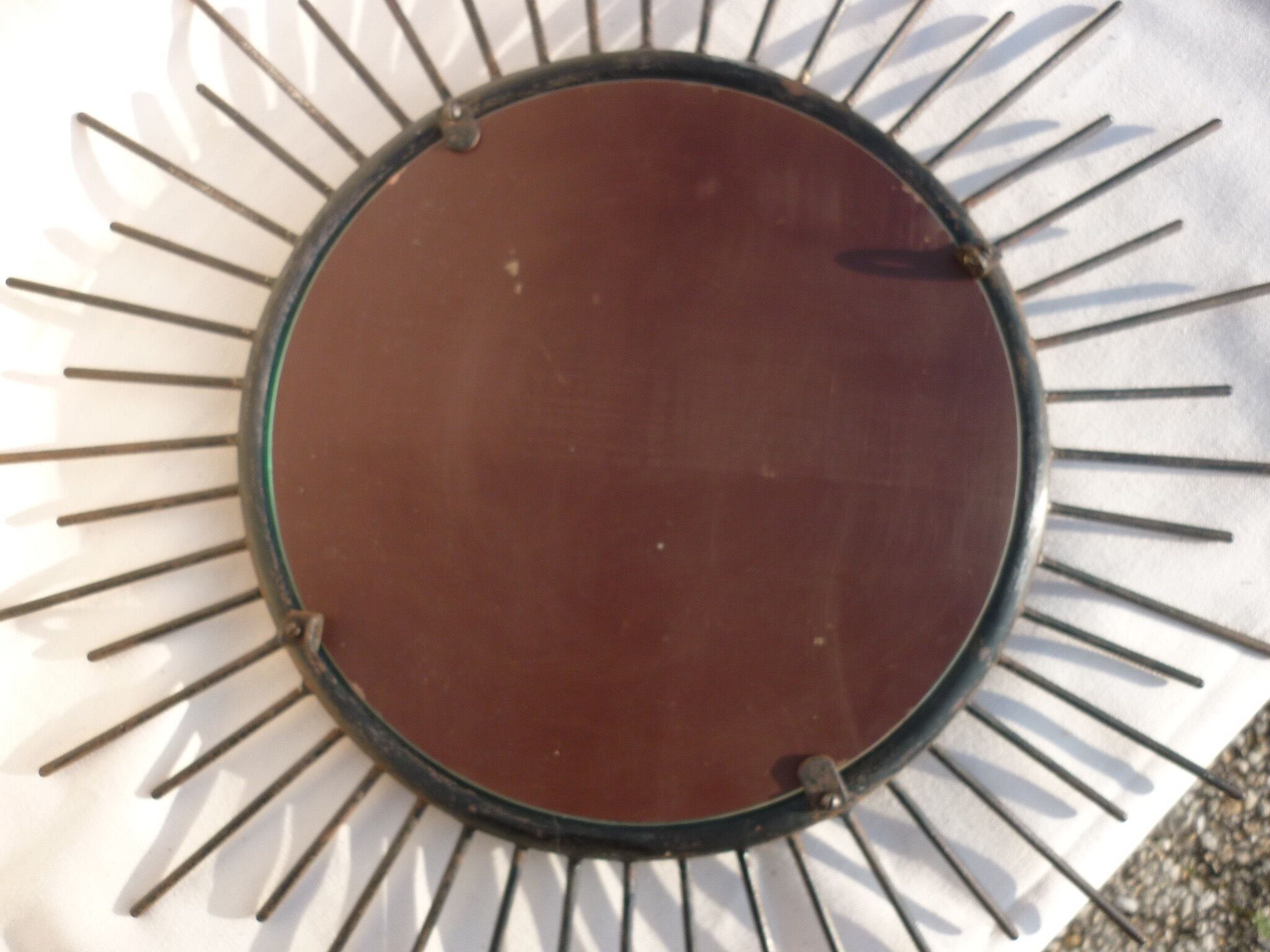 Art Deco Sun Mirror - 42.5 cm