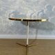 Capiz shell side table with a brass base by Vereinigte Werkstätten Munich, Germany, 1960s.