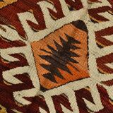 5x9 Red & Orange Faded Colors Anatolian Kilim Rug, 150x271Cm