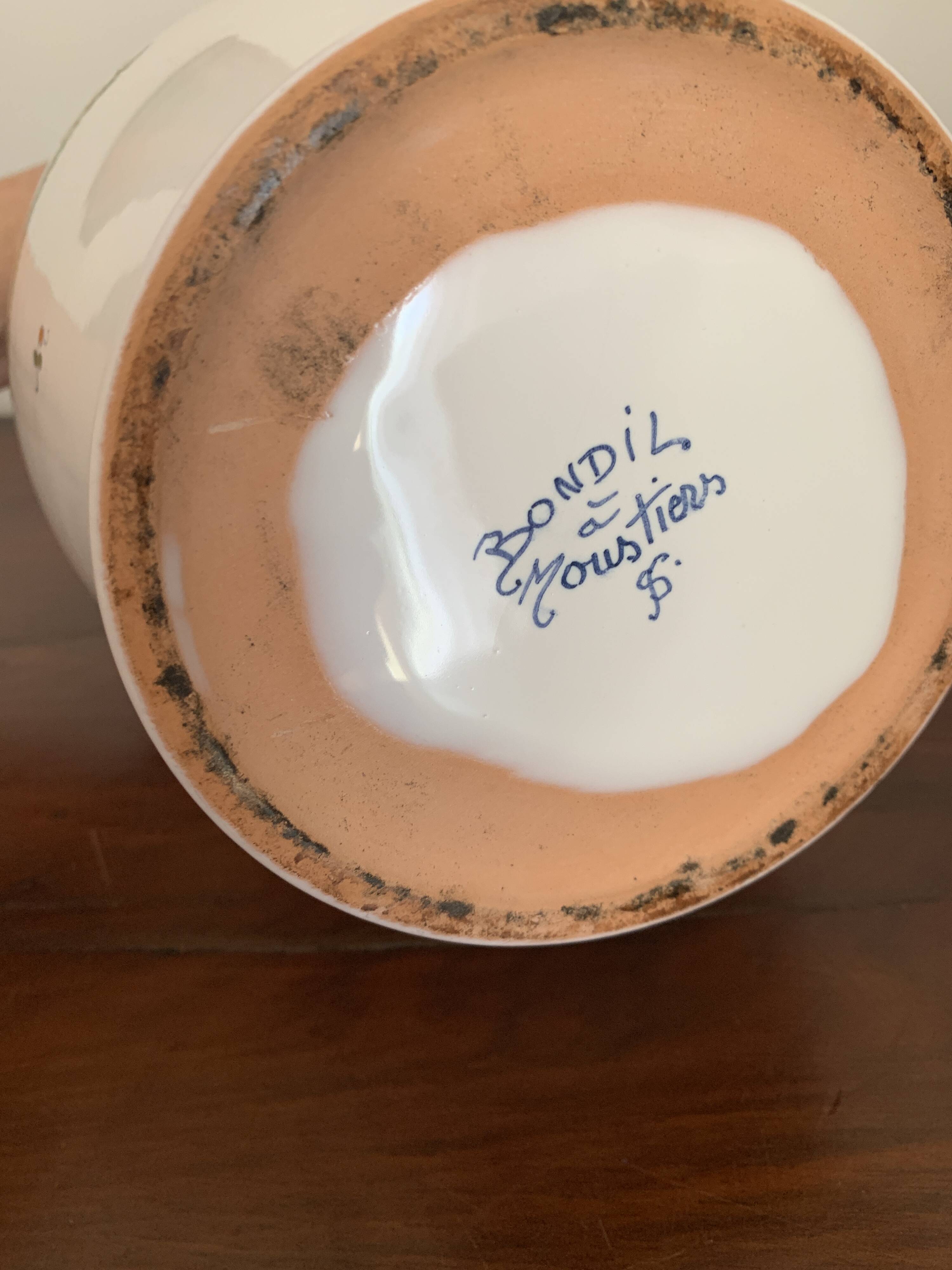 Moutiers ceramic vase