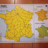 School map: france in the world n°17 / france railway network n°18
