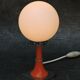 Vintage bedside lamp design orange 1960