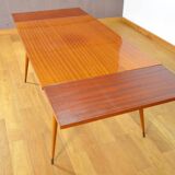 Vintage Mahogany Table French Work 1960