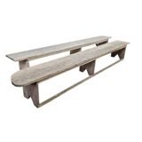 XL vintage wooden bench