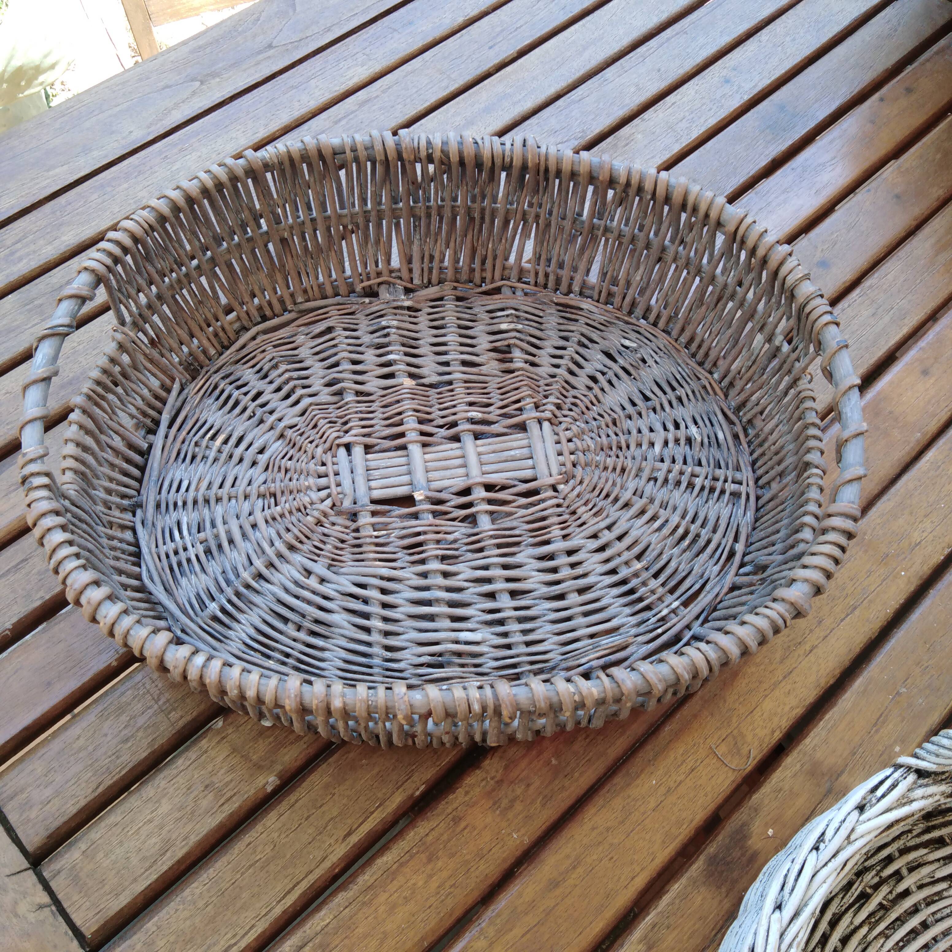 Antique wicker baskets