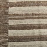 Beige Brown Oversize Vintage Kilim Rug, 322x388Cm