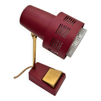 Lampe de table Pfäffle Leuchten  années 1960, laiton, abat-jour réglable