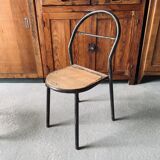 Set of 2 Mobilor chairs - 1950 - metal and wood