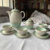 Porcelain coffee set, Luneville faiencerie, Regency model
