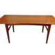 Table basse teck danoise années 60, design scandinave organique