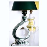 Vintage green ceramic lamp