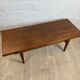 Vintage Scandinavian teak coffee table with double top, 60s
