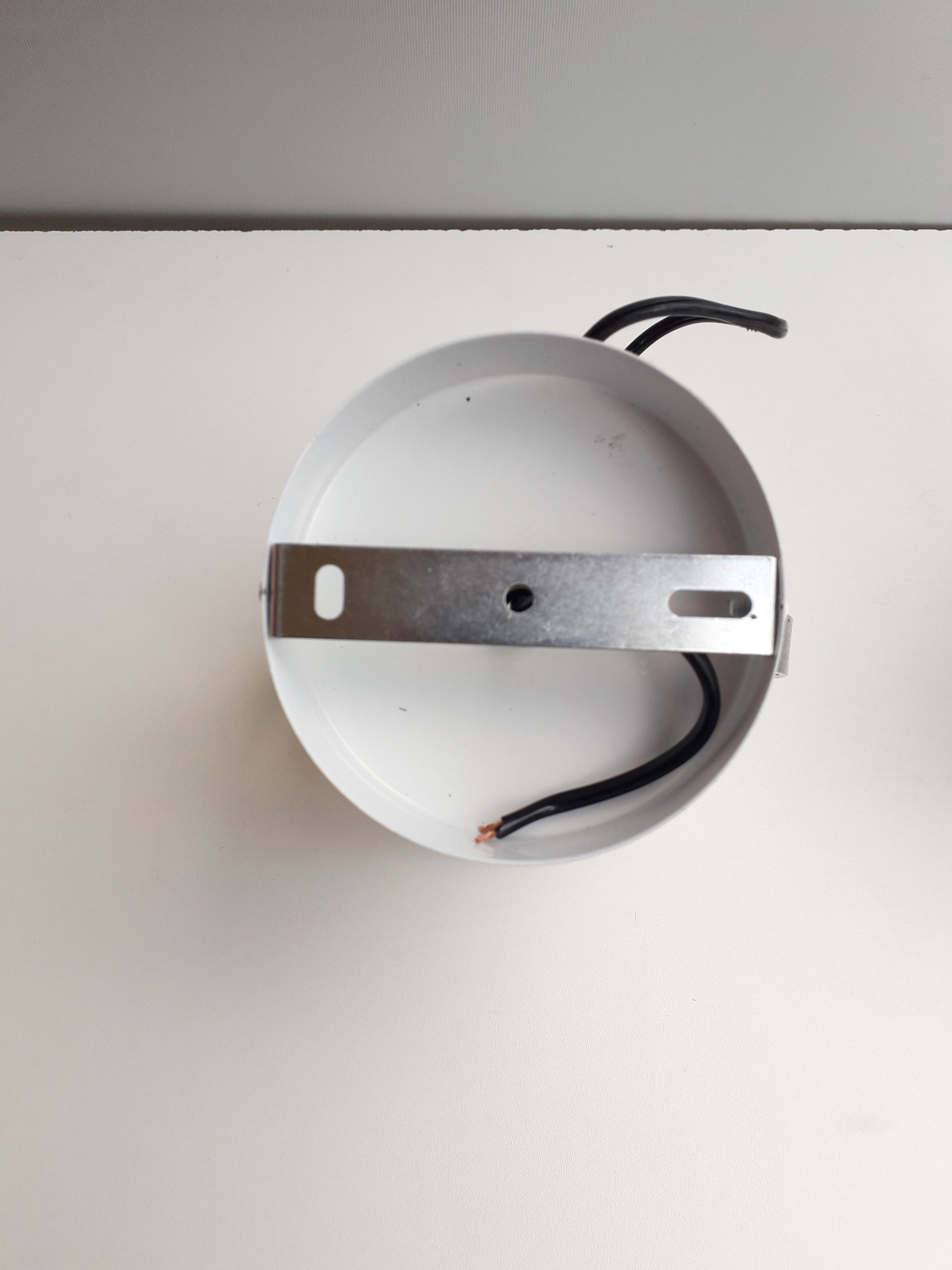 Pair of wall lights eyeball - lacquered white -1970