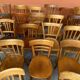 Lot 20 Chaises bistrot Thonet Fischel restaurant dépareillées bois courbé