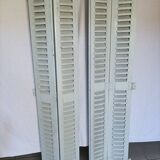 Louvered wooden shutter