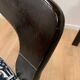 Set of 4 vintage wooden and fabric chairs, 1970