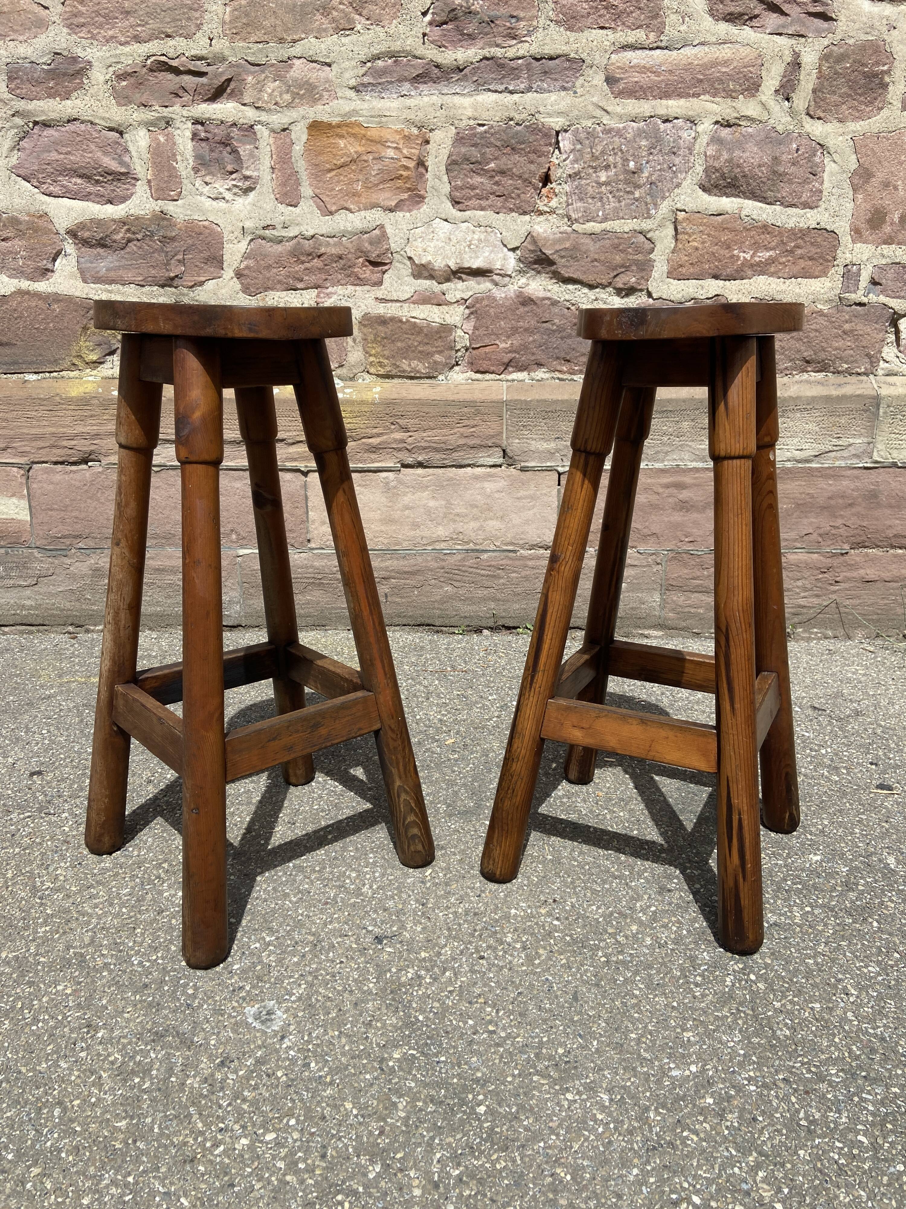 2 vintage bar stools