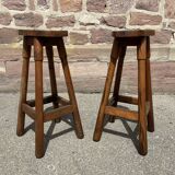 2 vintage bar stools