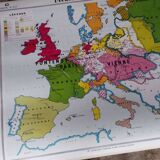 Geographic map cabinet