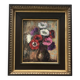 Huile sur toile Bourganel 1978 bouquet de fleurs