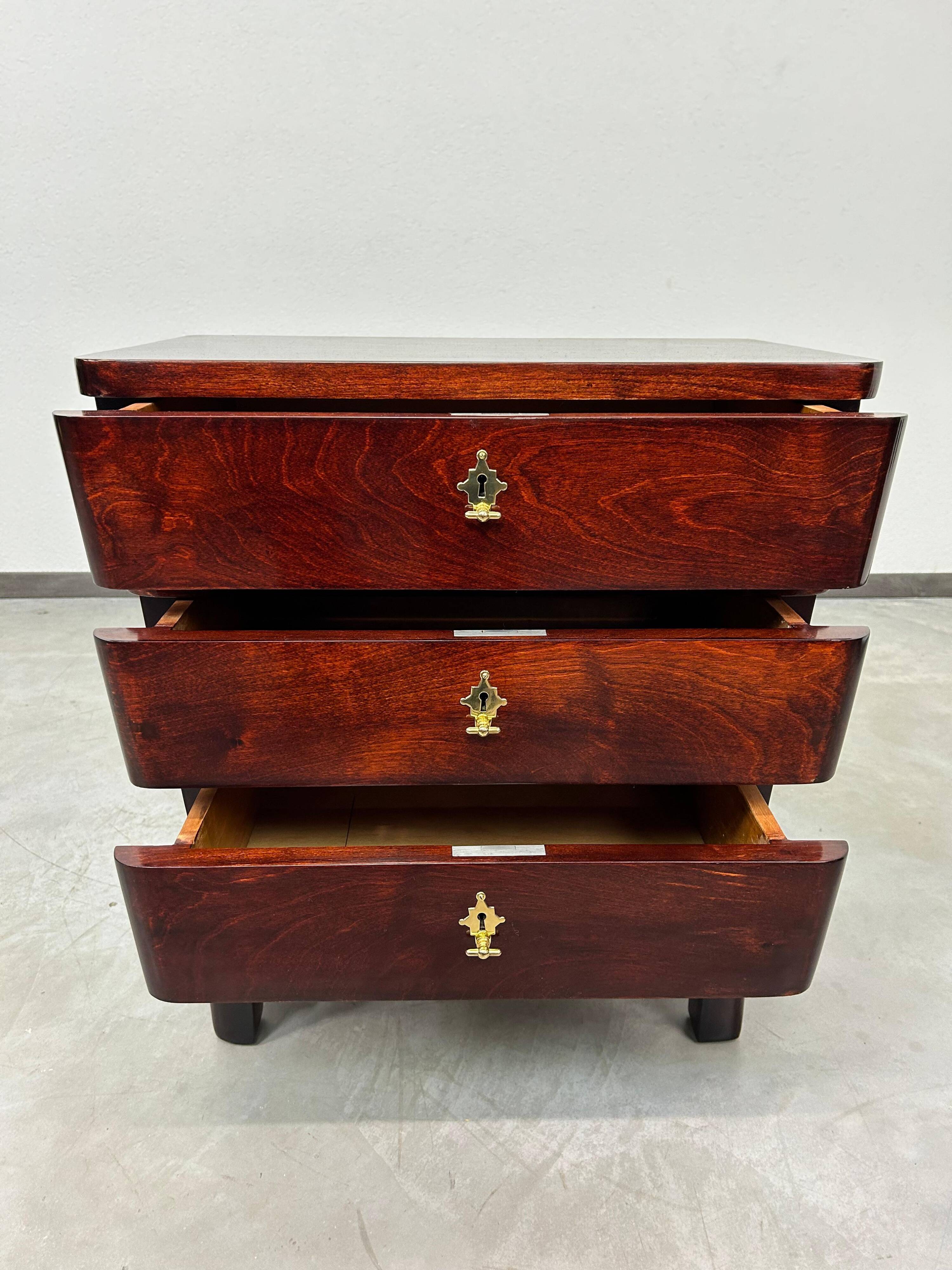 Small Art Deco cabinet attributed to Lajos Kozma.