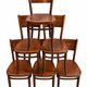 6 antique chairs Jacob & Josef Kohn – Vienna – Decorated bent wood – Style