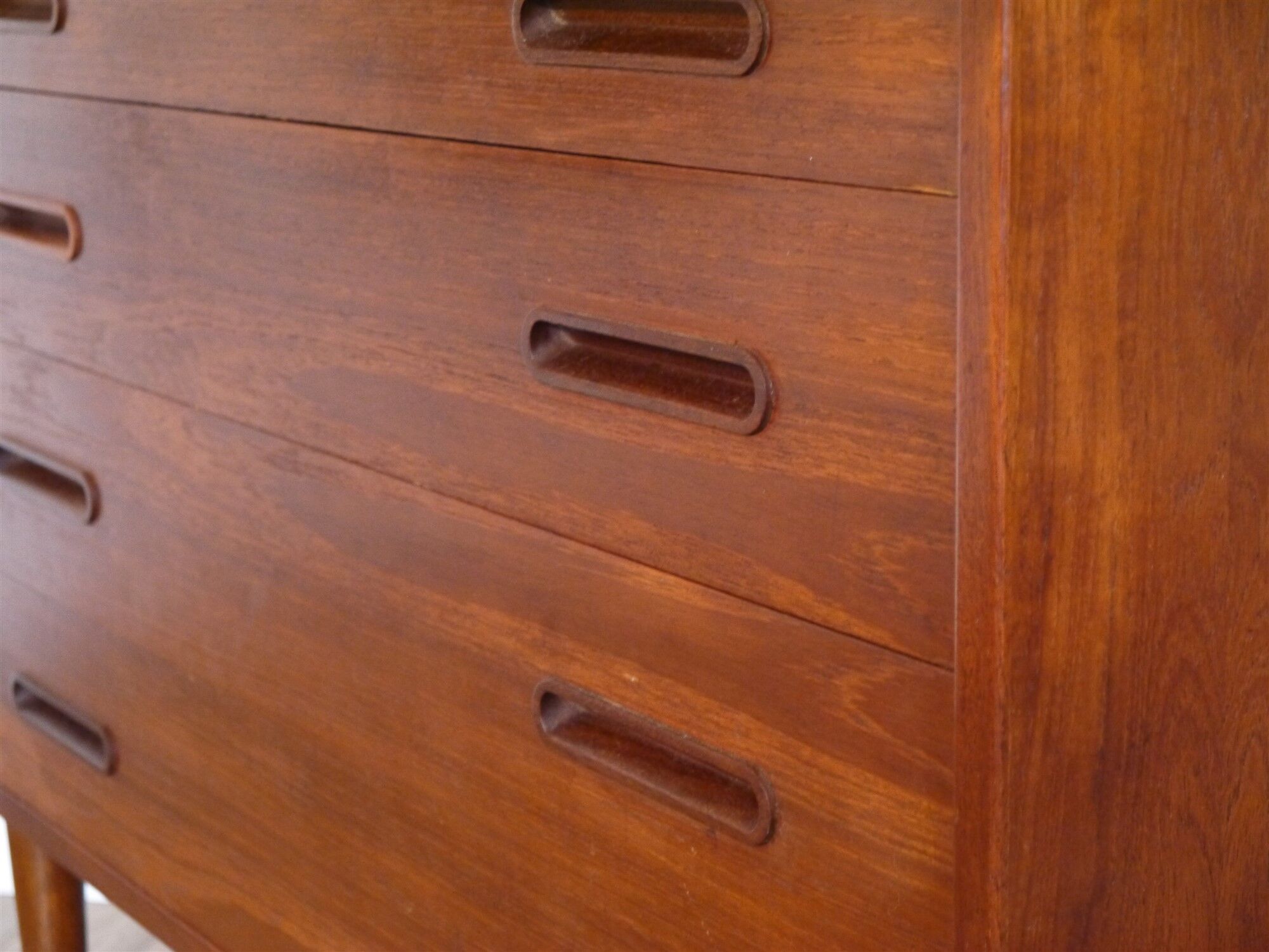 Scandinavian vintage chest of drawers in teak