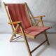 Fauteuil pliant années 50 style transat chilienne