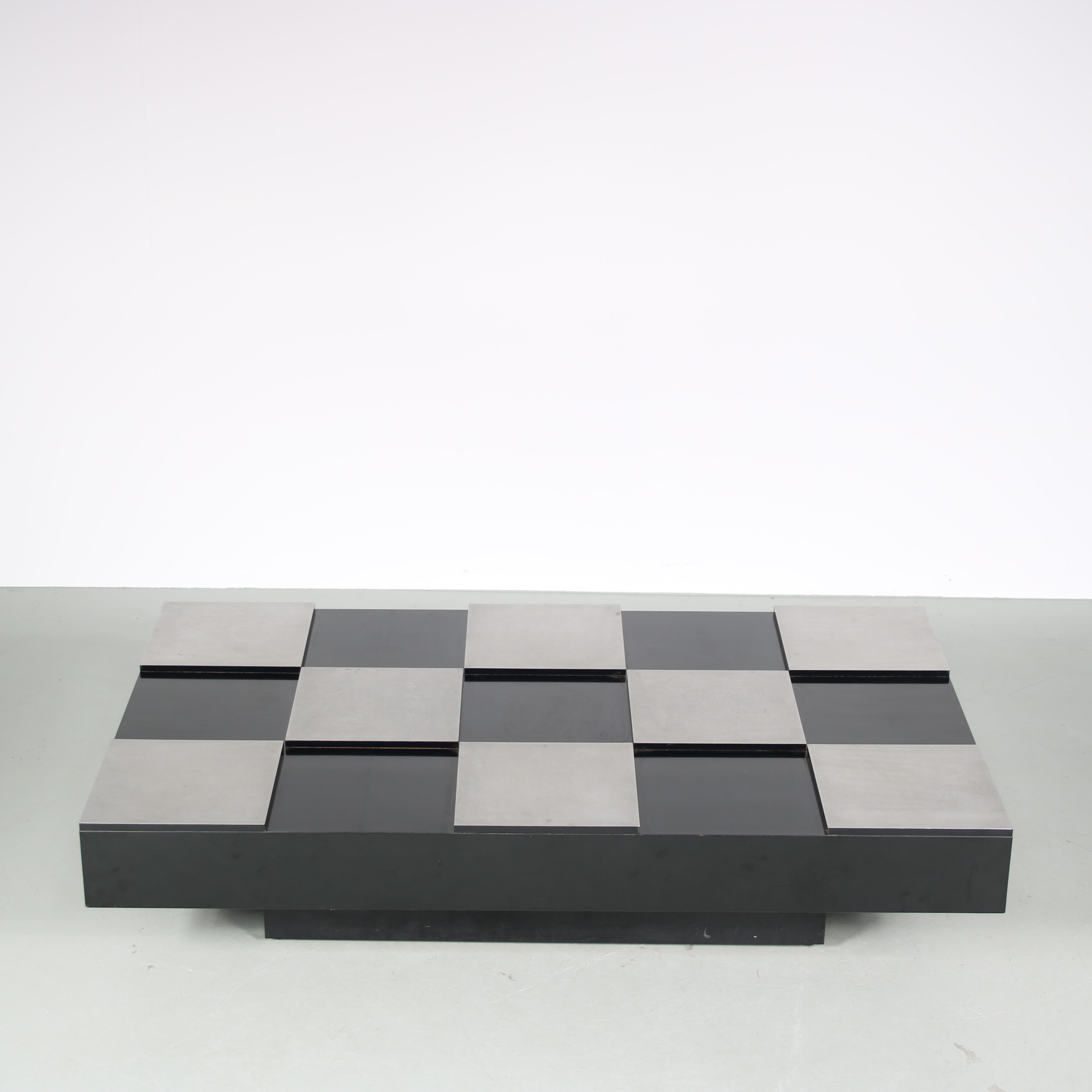 “checkerboard” table, italy 1970