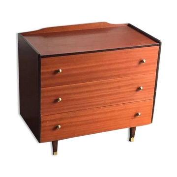 Retro drawers and with a neat black trim and gold knobs