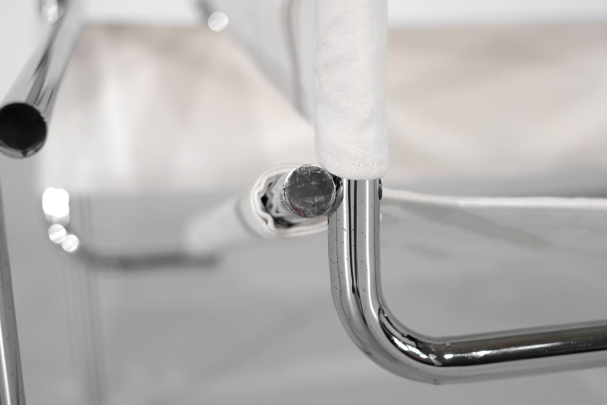 "B3 Wassily" armchair in fabric by Marcel Breuer for Bononia, Italy