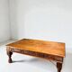 Large 19th-Century Indian Teak Low Table, Rajasthan
