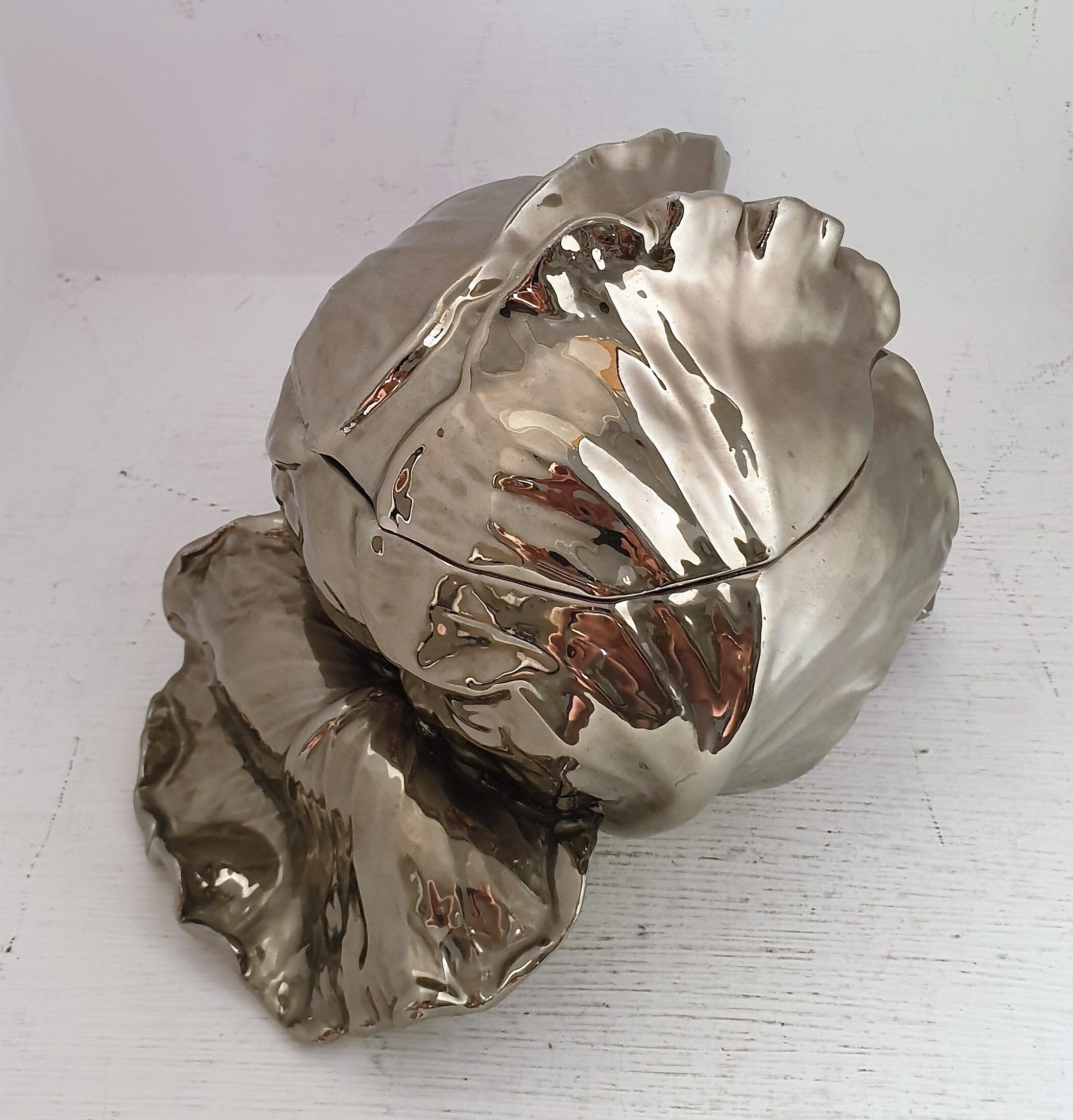 Christian Dior silver porcelain bonbonnière