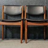 Set of 4 chairs France & Son model 197